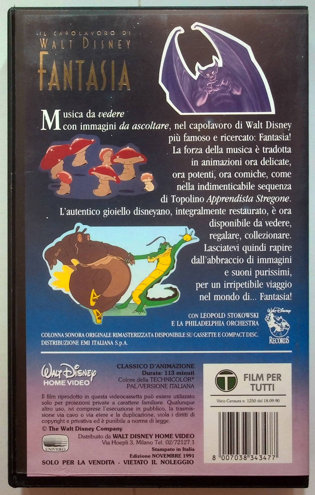 EBOND Fantasia - Il Caolavoro Di Walt Disney VHS VH000613