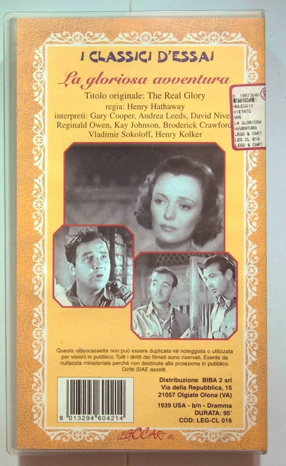 EBOND La Gloriosa Avventura VHS VH000638