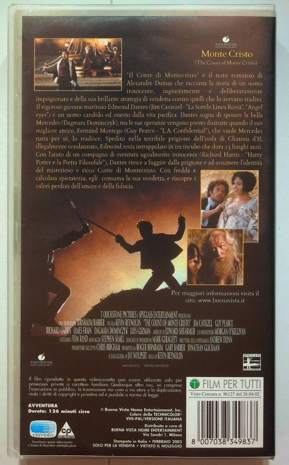 EBOND Monte Cristo VHS VH000669