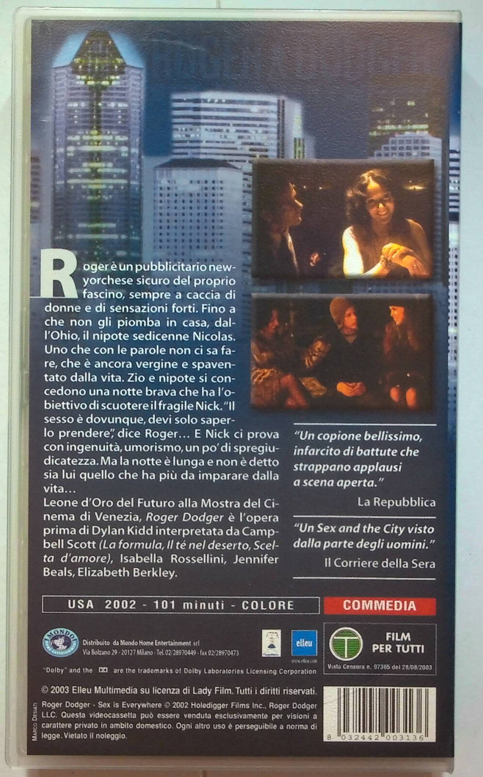 EBOND Roger Dodger VHS VH000706