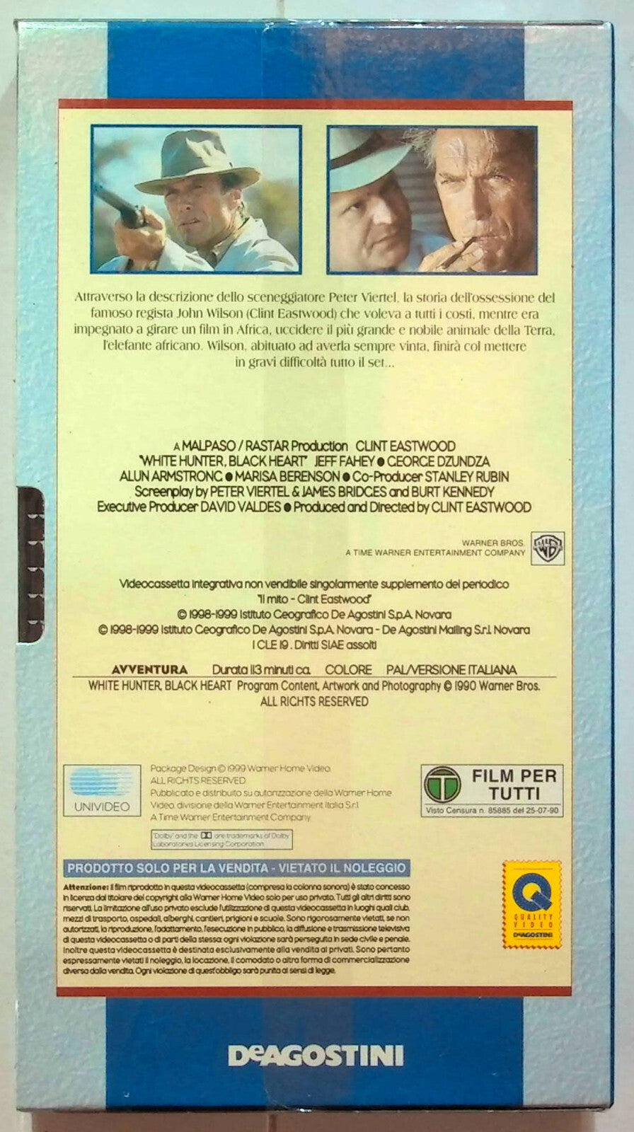 EBOND Cacciatore Bianco, Cuore Nero Editoriale VHS VH000734