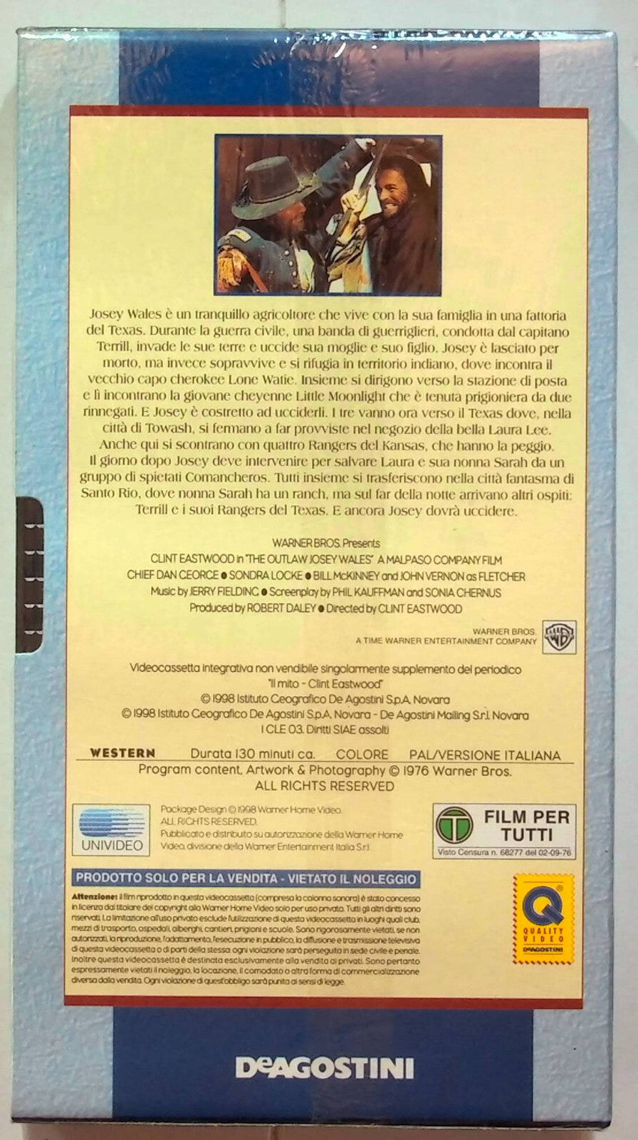 EBOND Il Texano Dagli Occhi Di Ghiaccio Editoriale VHS VH000752