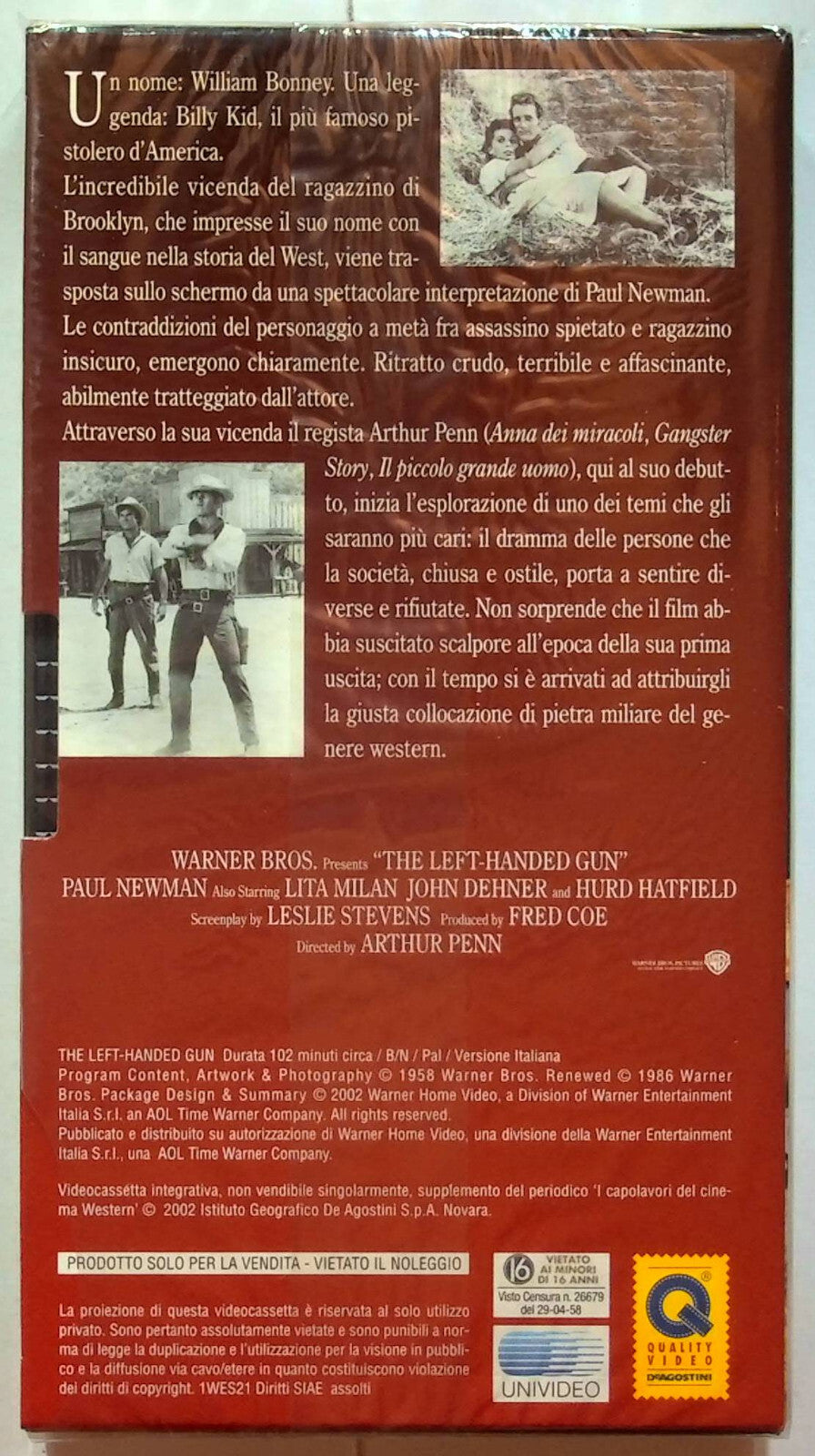 EBOND Furia Selvaggia - Billy Kid Editoriale VHS VH000765