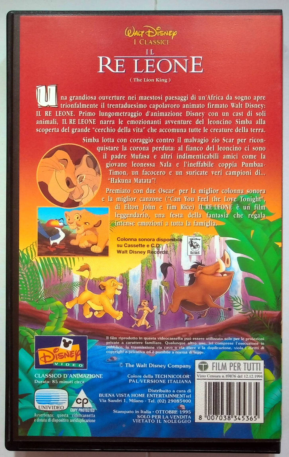 EBOND Il Re Leone - I Classici Walt Disney VHS VH000816