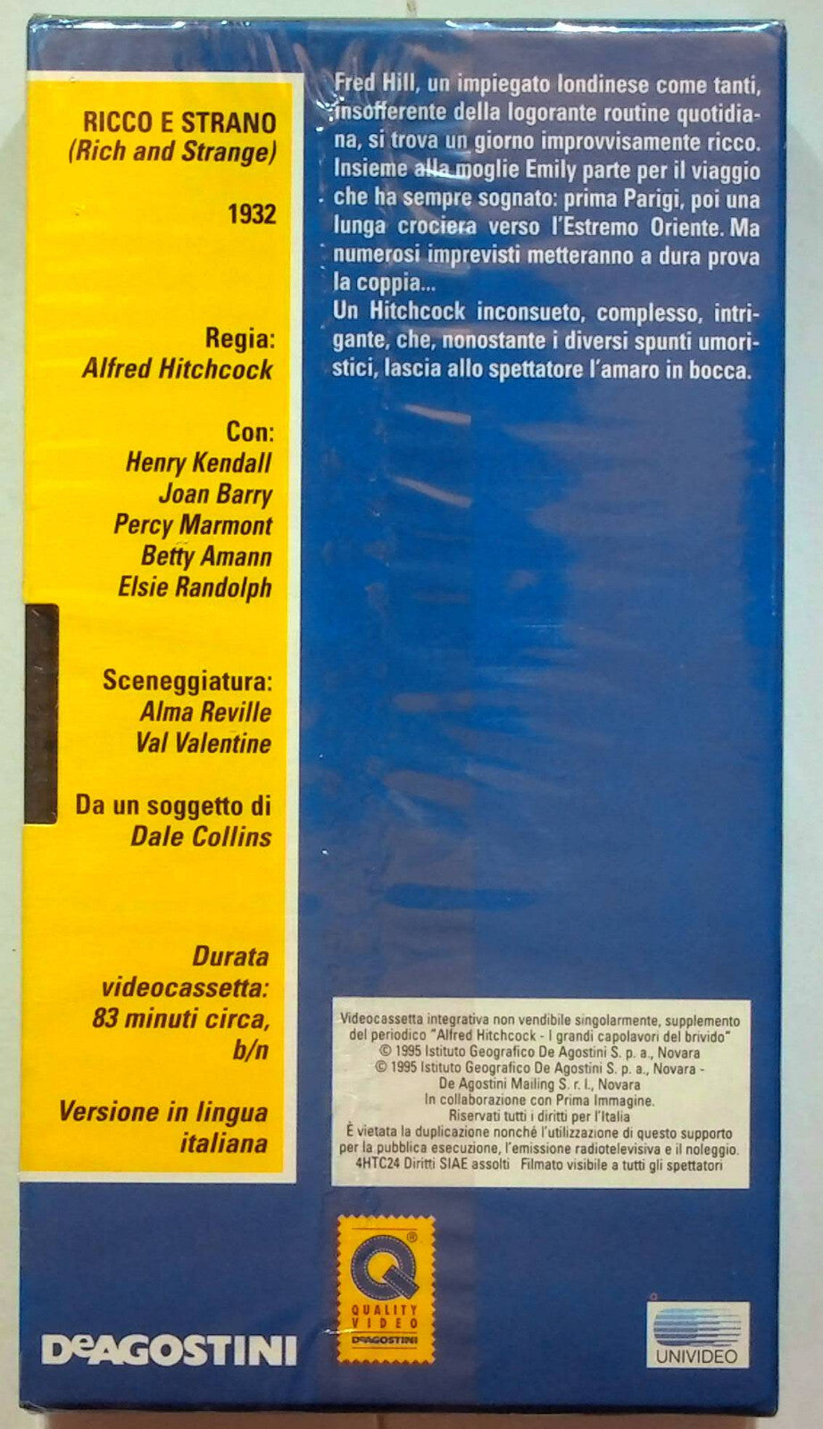 EBOND Ricco e Strano - Alfred Hitchcock Editoriale VHS VH000889
