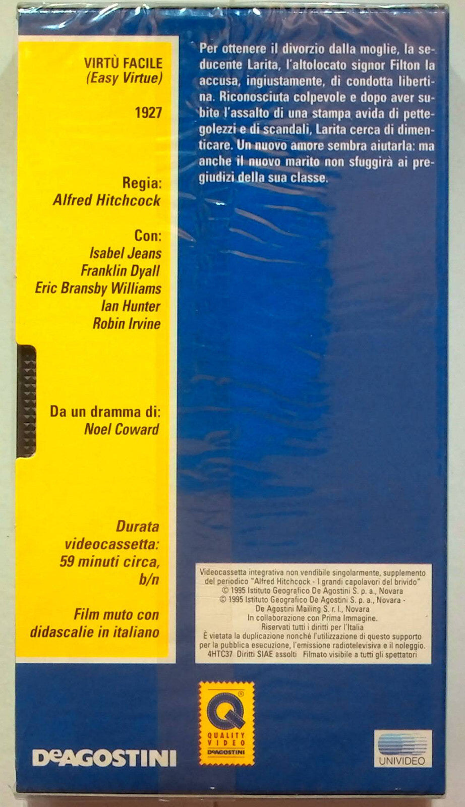 EBOND Virtu Facile - Alfred Hitchcock Editoriale VHS VH000892