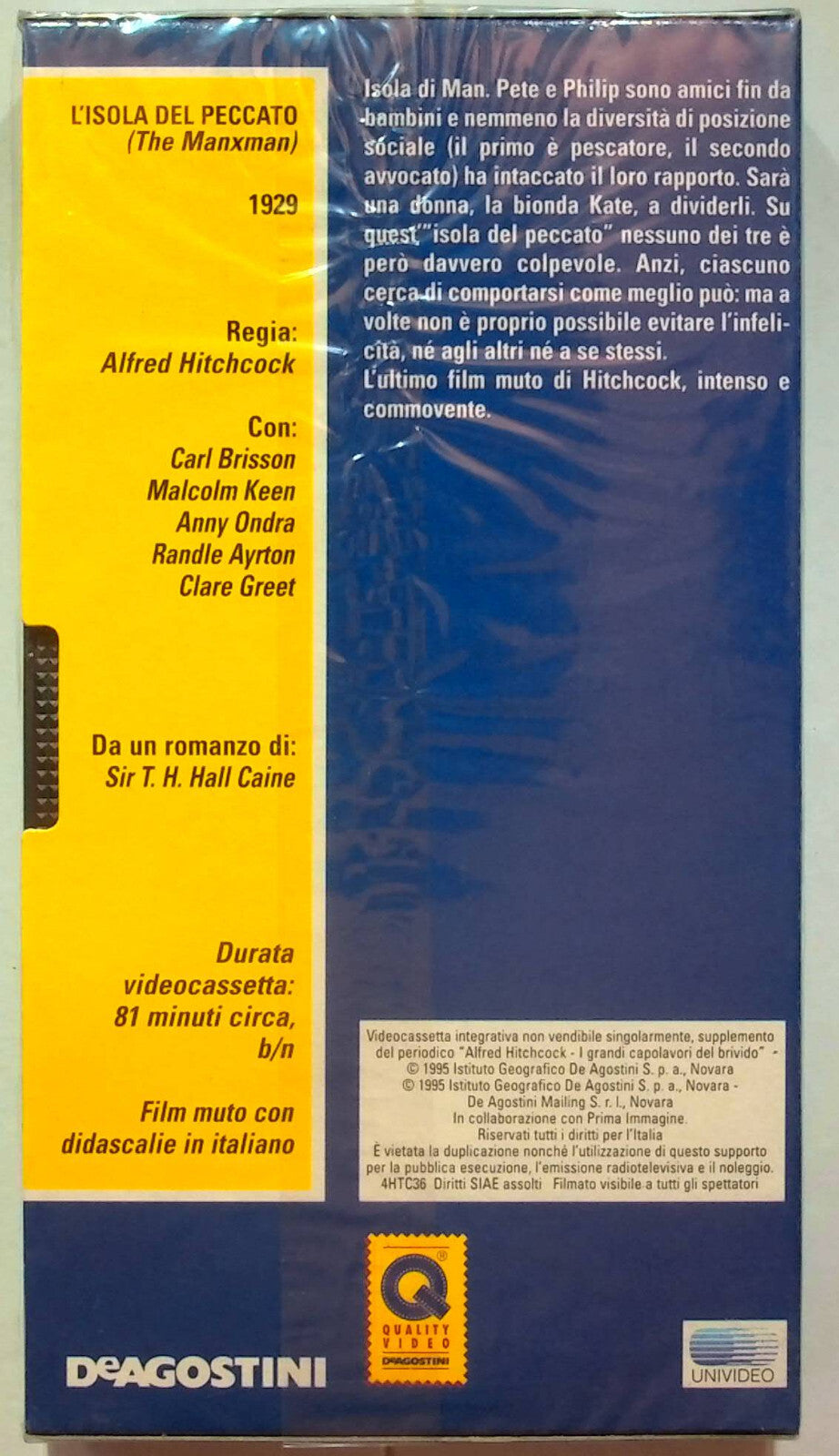 EBOND L'isola Del Peccato - Alfred Hitchcock Editoriale VHS VH000901