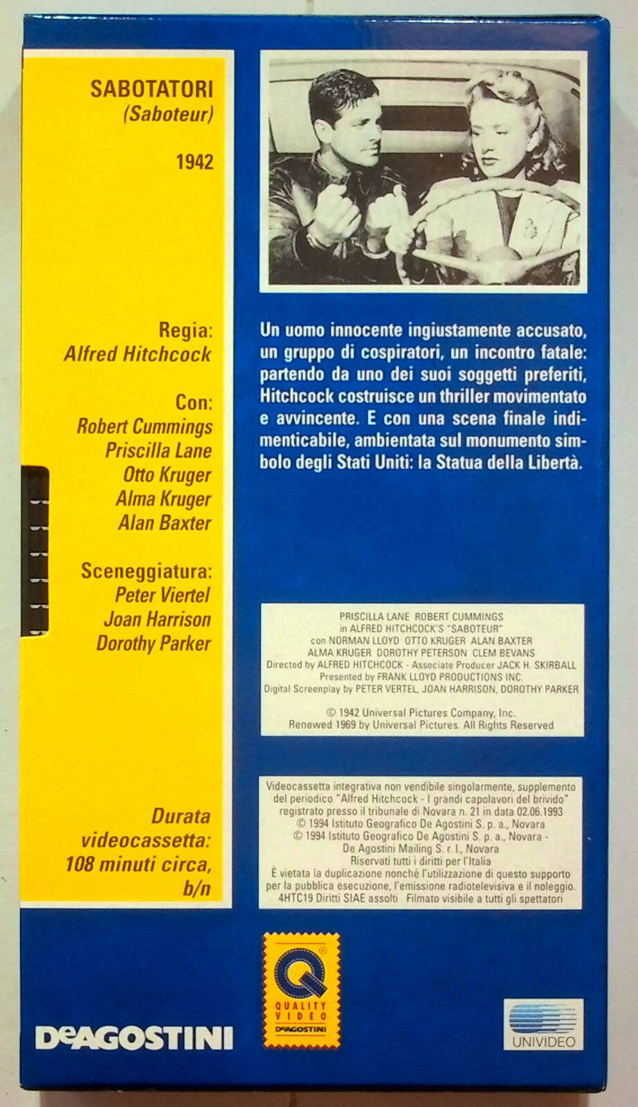 EBOND Sabotatori - Alfred Hitchcock Editoriale VHS VH000912