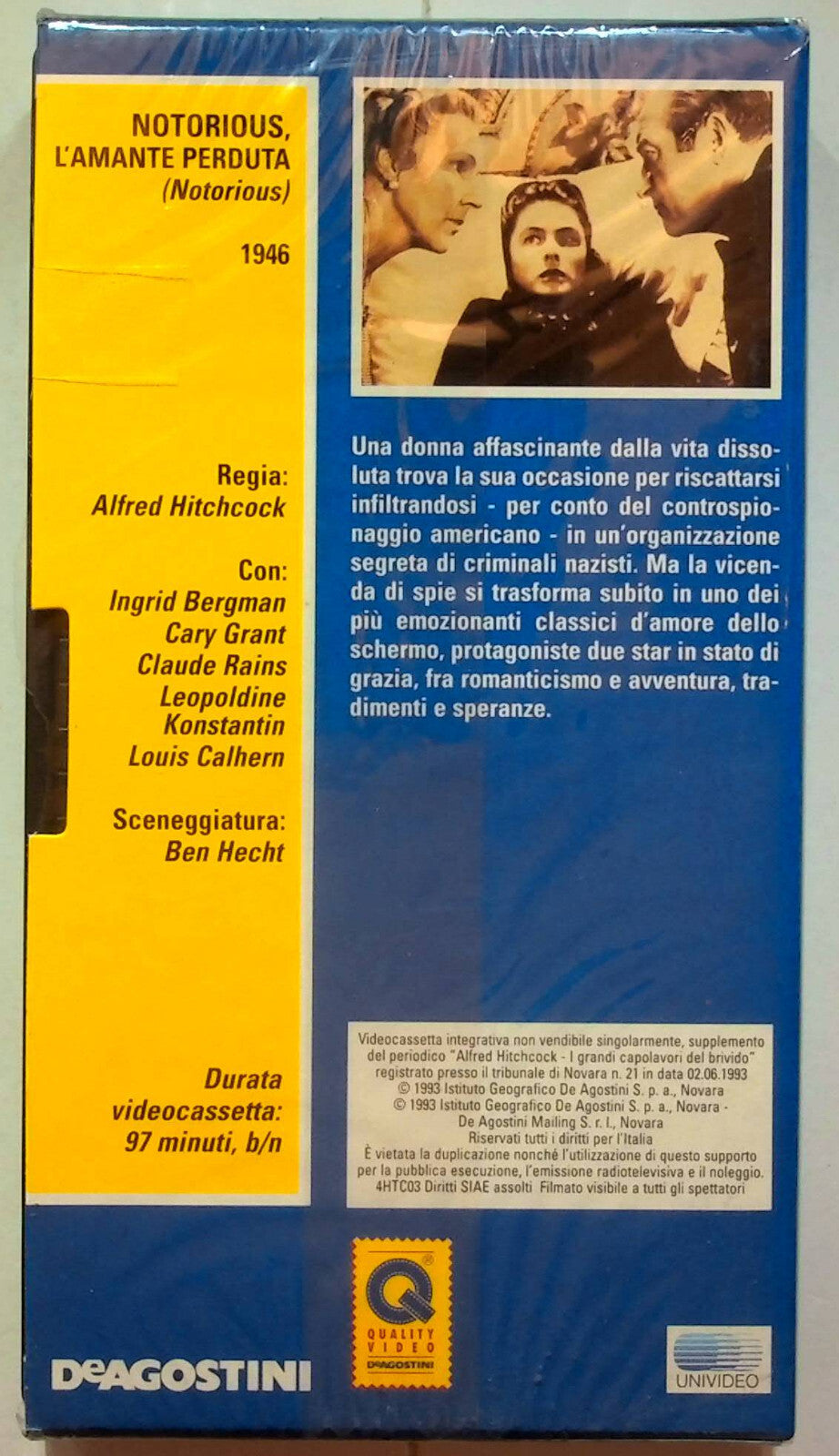 EBOND Notorious,l'amante Perduta - Alfred Hitchcock Editoriale VHS VH000919