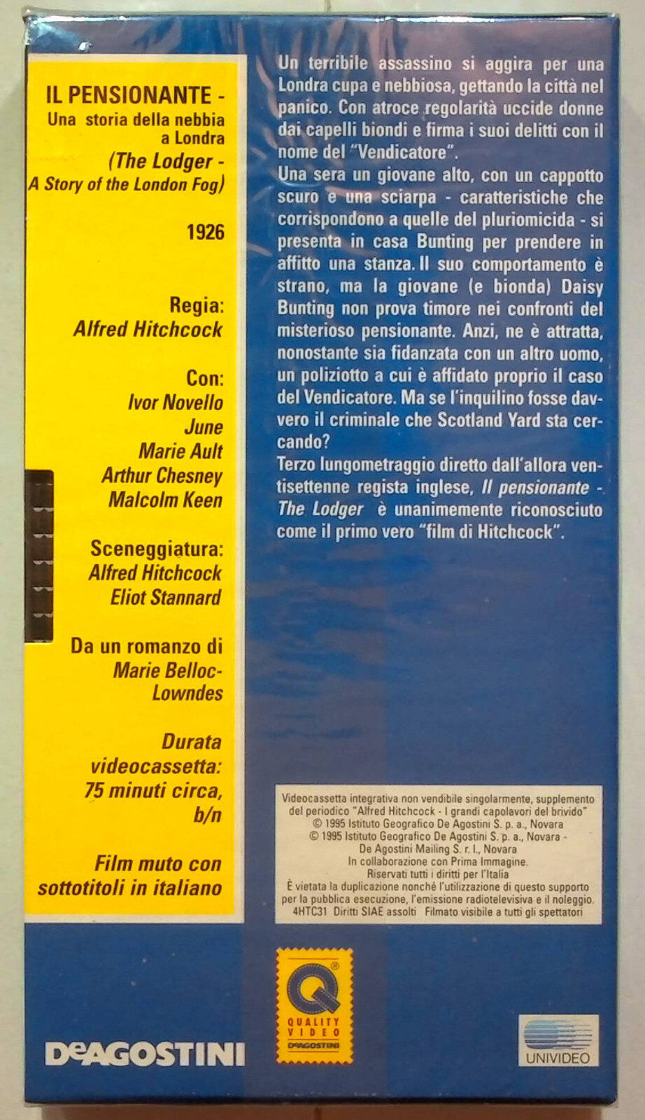 EBOND Il Pensionante - Alfred Hitchcock Editoriale VHS VH000923
