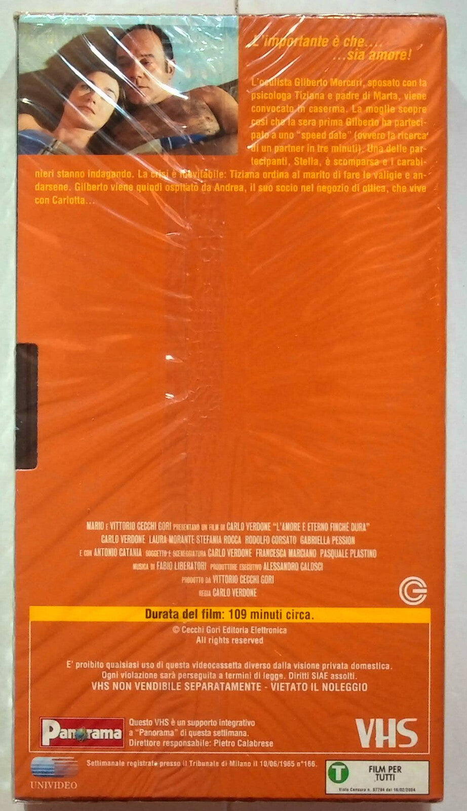 EBOND L'amore e Eterno Finche Dura Editoriale VHS VH000952