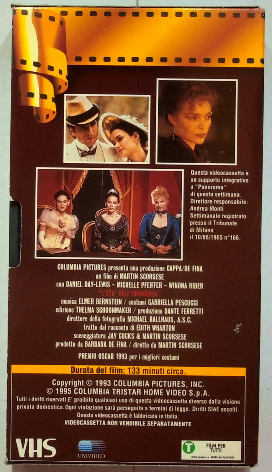 EBOND L'eta Dell'innocenza Editoriale VHS VH000956