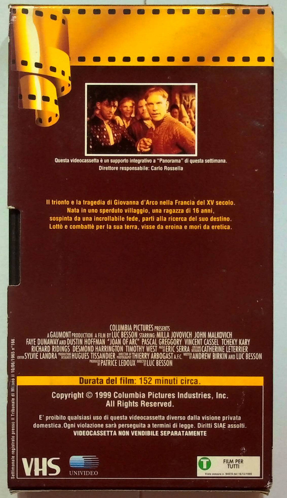 EBOND Giovanna D'arco Editoriale VHS VH000961