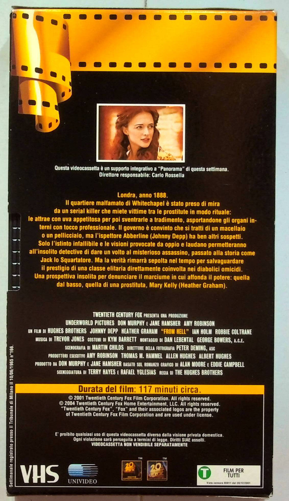 EBOND La Vera Storia Di Jack Lo Squartatore - From Hell Editoriale VHS VH000976