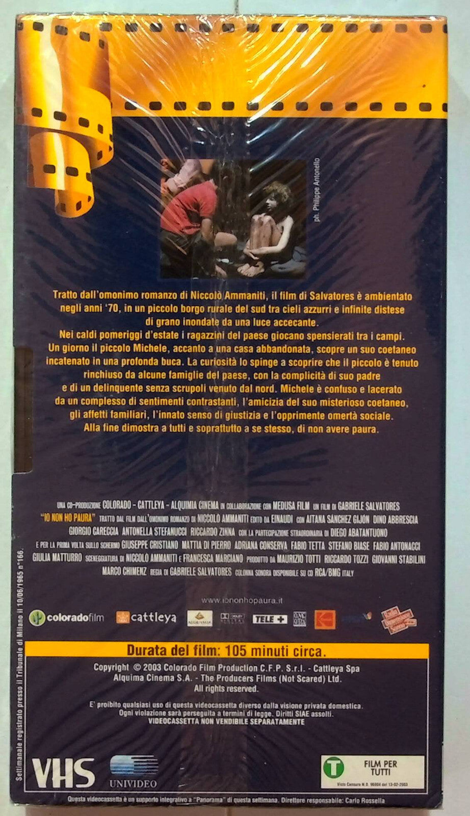 EBOND Io Non Ho Paura Editoriale VHS VH000990