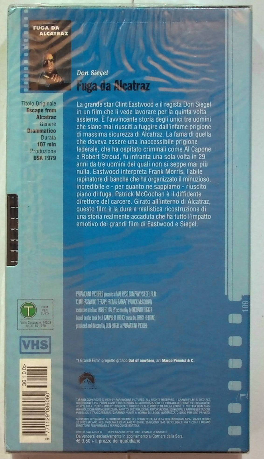 EBOND Fuga Da Alcatraz Editoriale VHS VH000991