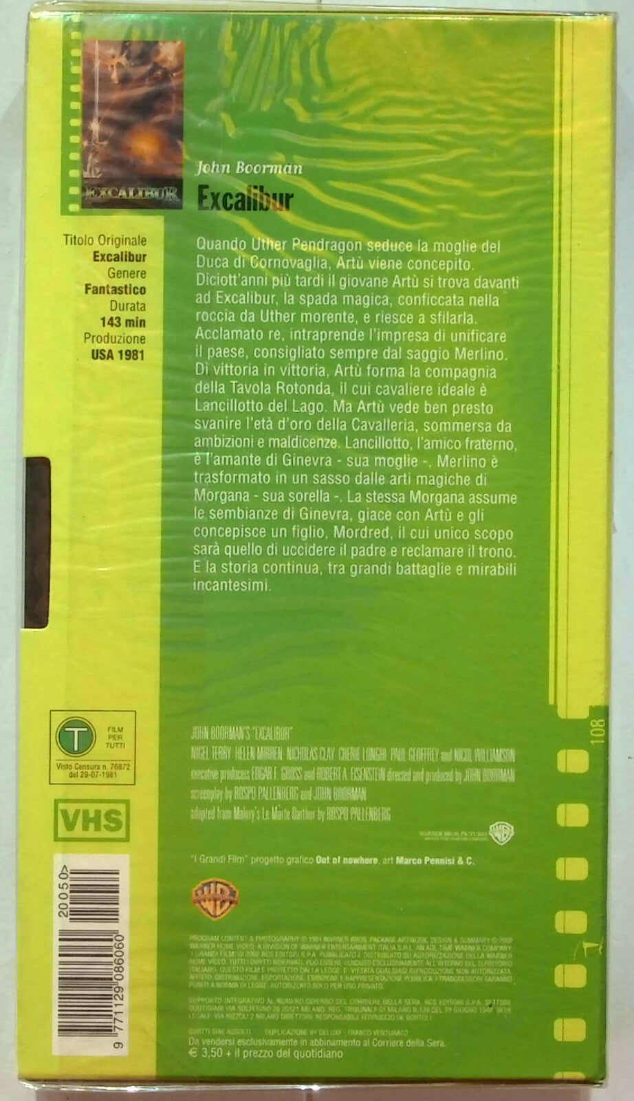 EBOND Excalibur Editoriale VHS VH001003