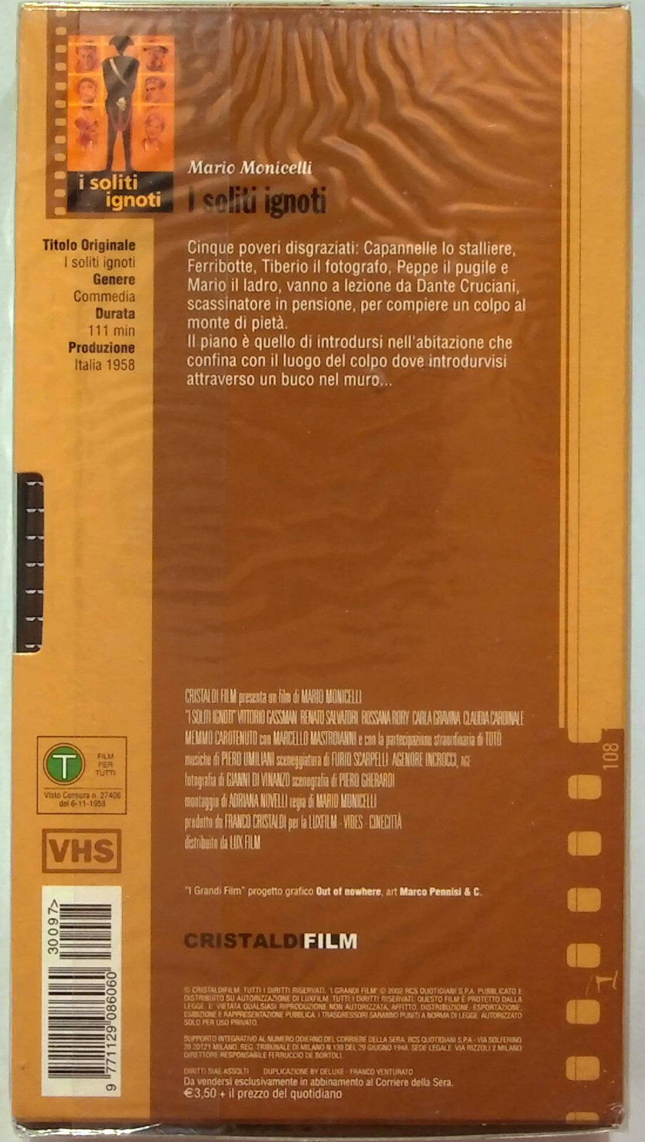 EBOND I Soliti Ignoti Editoriale VHS VH001016