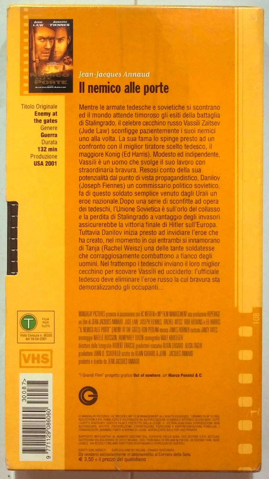 EBOND Il Nemico Alle Porte Editoriale VHS VH001028