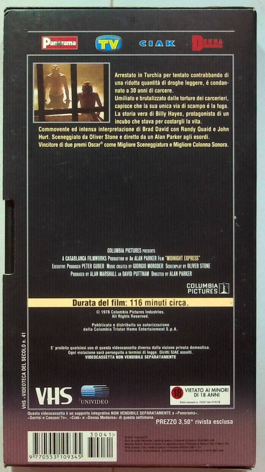 EBOND Fuga Di Mezzanotte Editoriale VHS VH001055