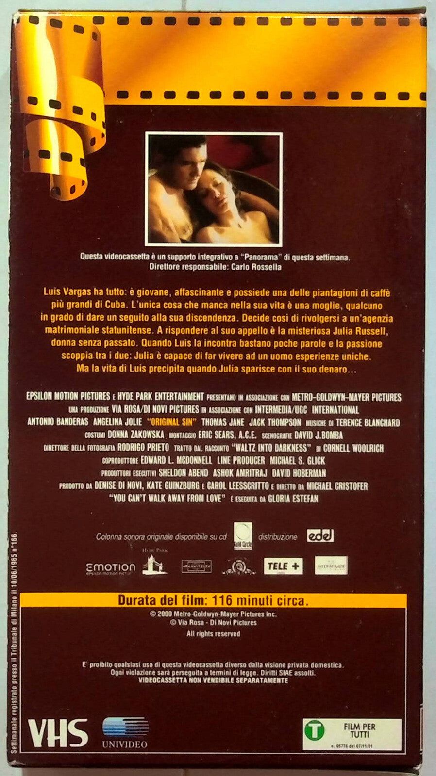 EBOND Original Sin Editoriale VHS VH001063