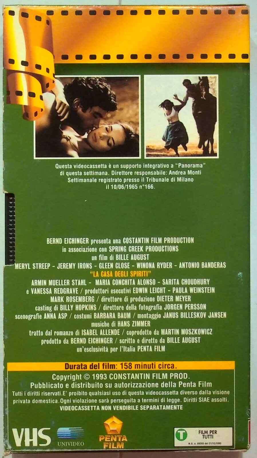 EBOND La Casa Degli Spiriti Editoriale VHS VH001068