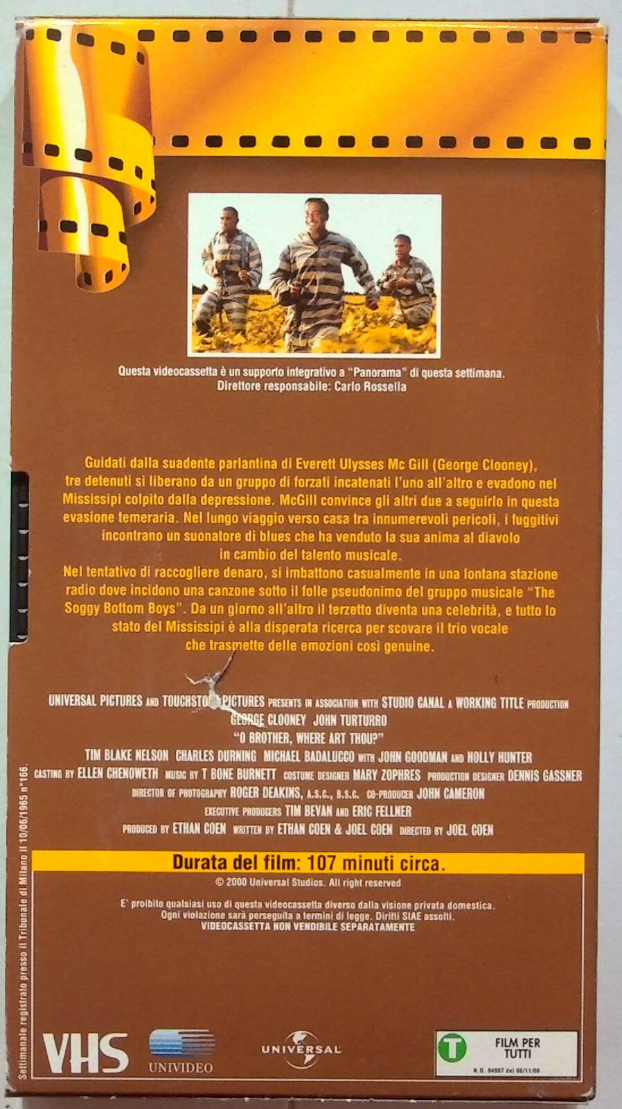 EBOND Fratello, Dove Sei? Editoriale VHS VH001069