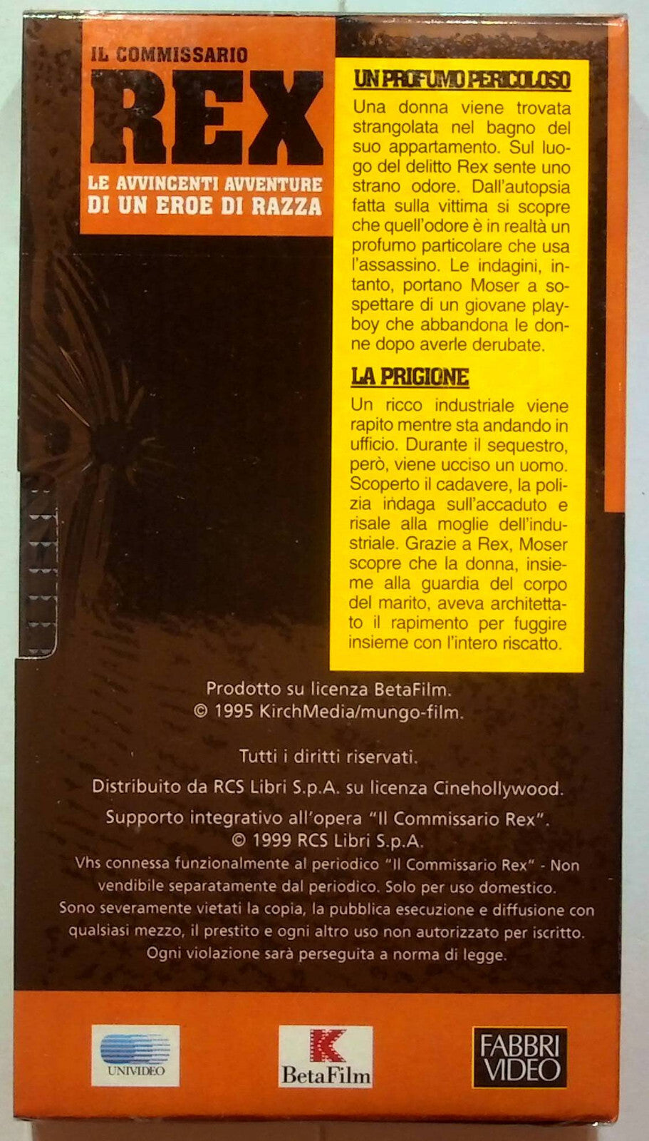EBOND Rex - Un Profumo Pericoloso - La Prigione - Editoriale VHS VH001107