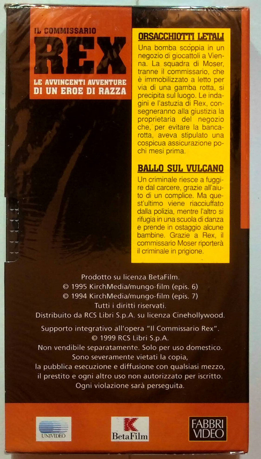 EBOND Rex - Orsacchiotti Letali - Ballo Sul Vulcano - Editoriale VHS VH001111