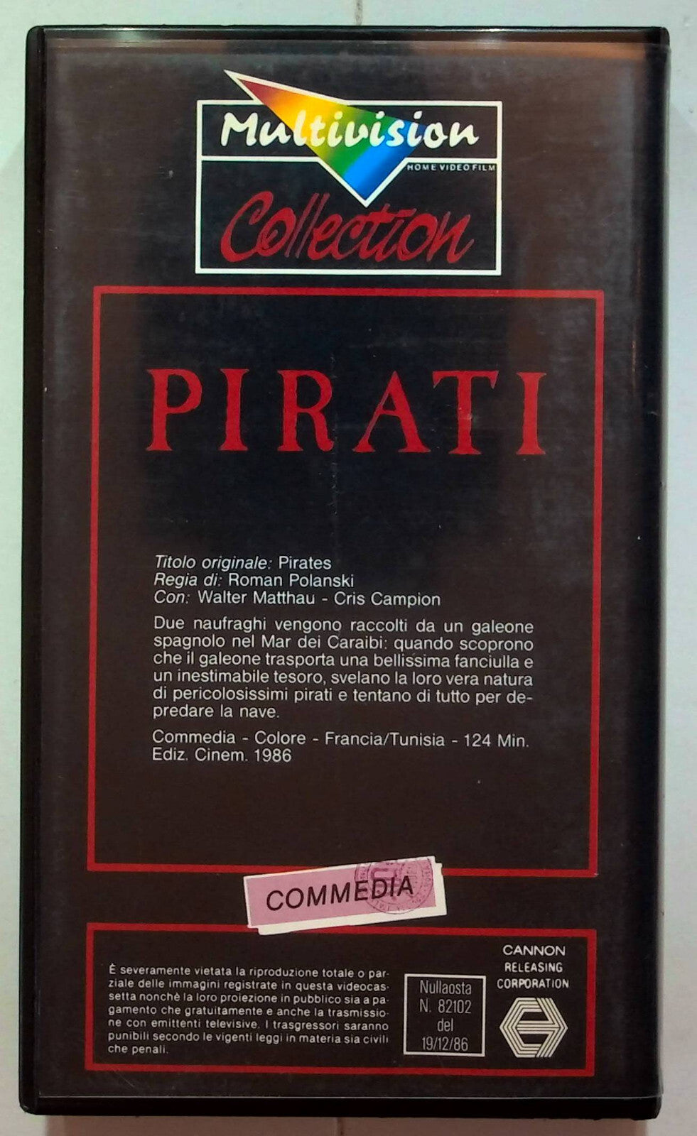 EBOND Pirati - Di Roman Polanski VHS VH001178