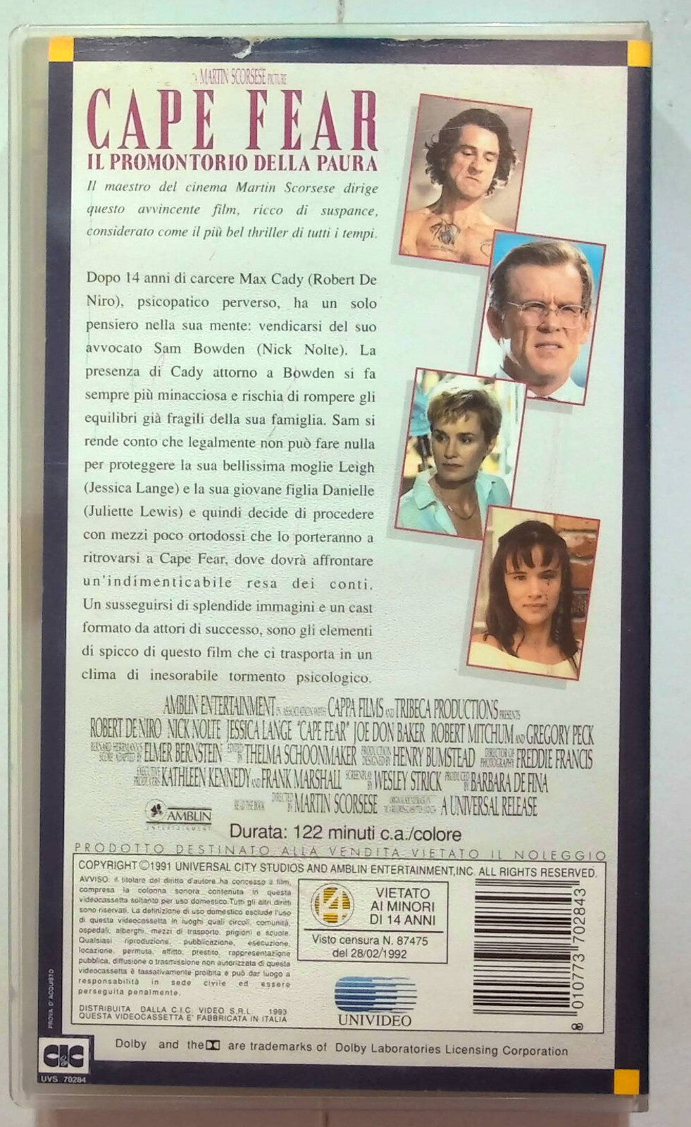 EBOND Cape Fear - Il Promontorio Della Paura VHS VH001184