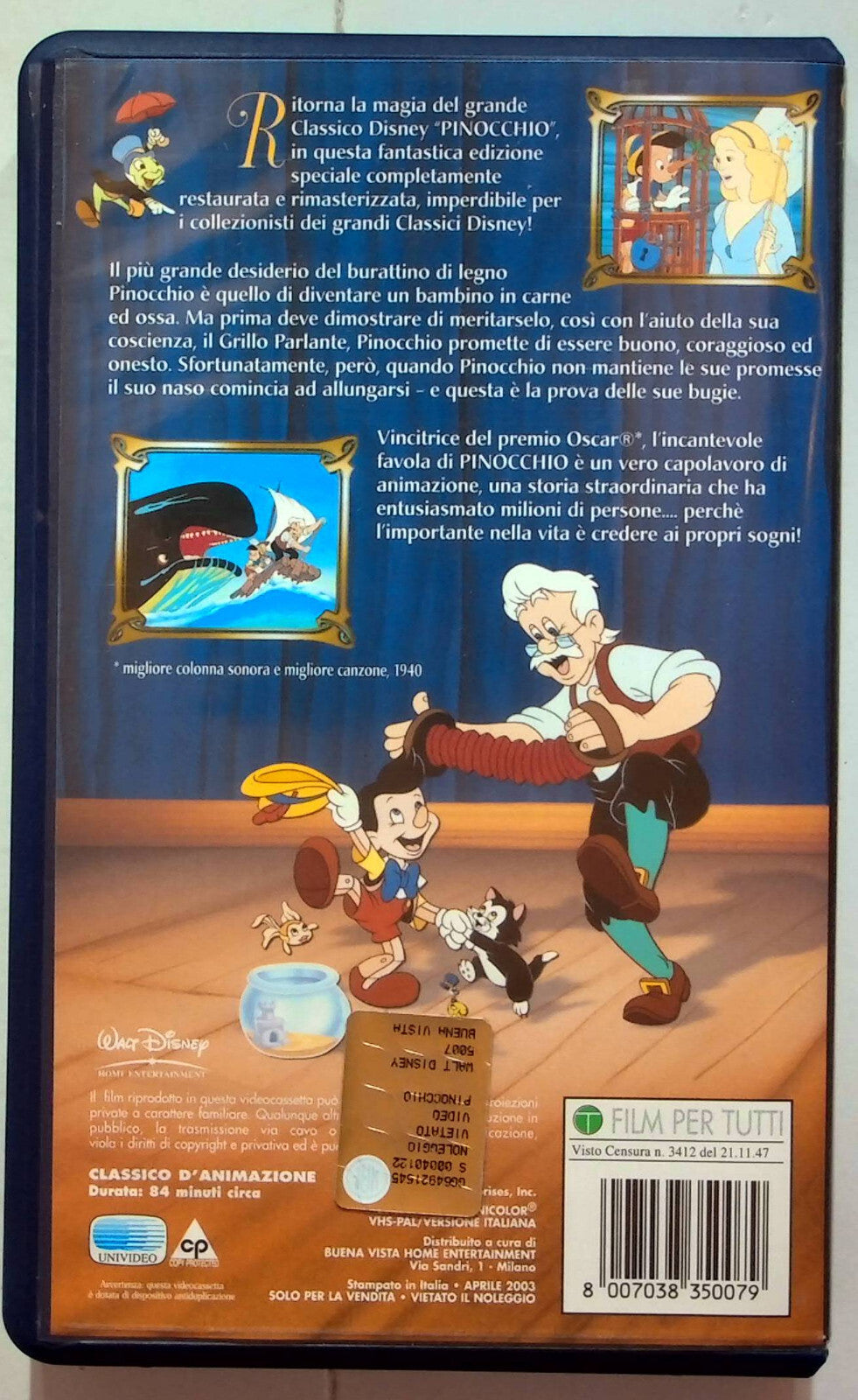 EBOND Pinocchio Edizione Speciale - i Classici Walt Disney VHS VH001202