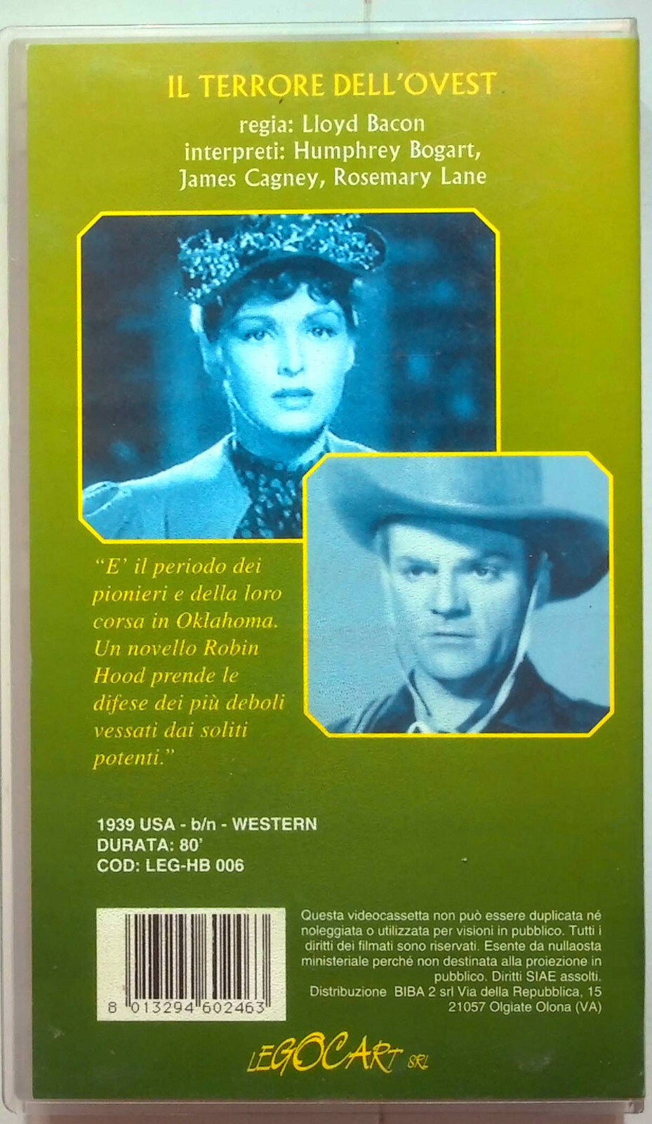 EBOND Il Terrore Dell'ovest VHS VH001212