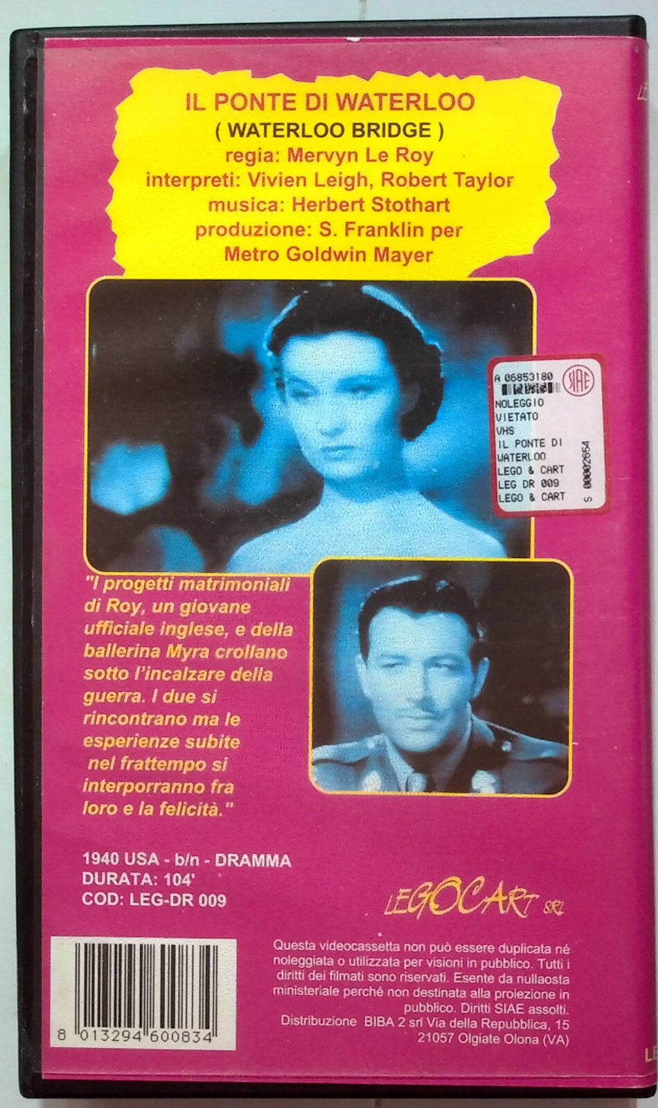 EBOND Il Ponte Di Waterloo VHS VH001216