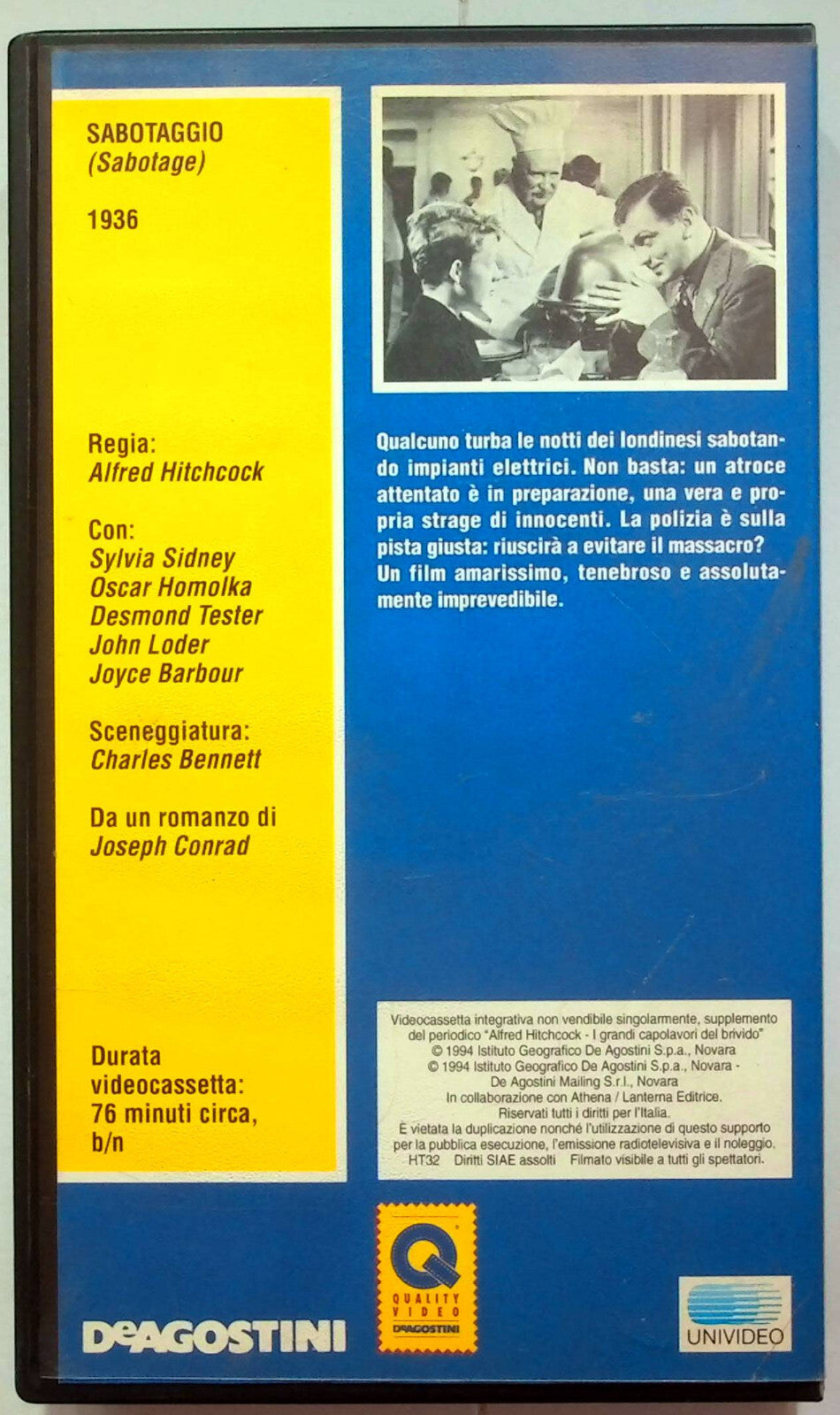 EBOND Sabotaggio Editoriale VHS VH001217