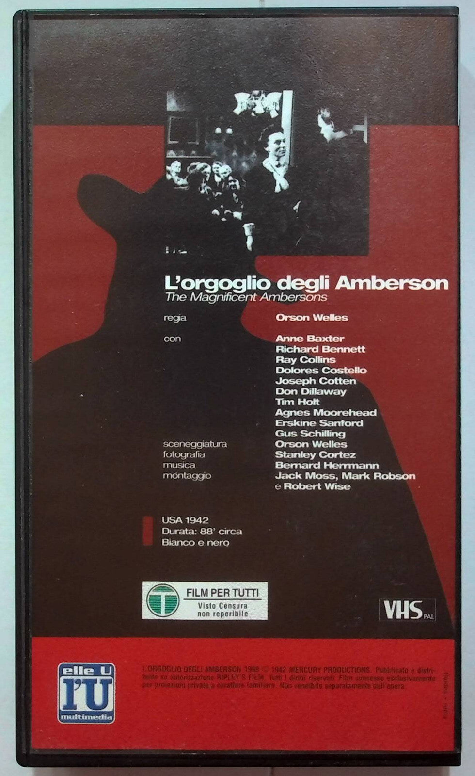 EBOND L'orgoglio Degli Amberson Editoriale VHS VH001221