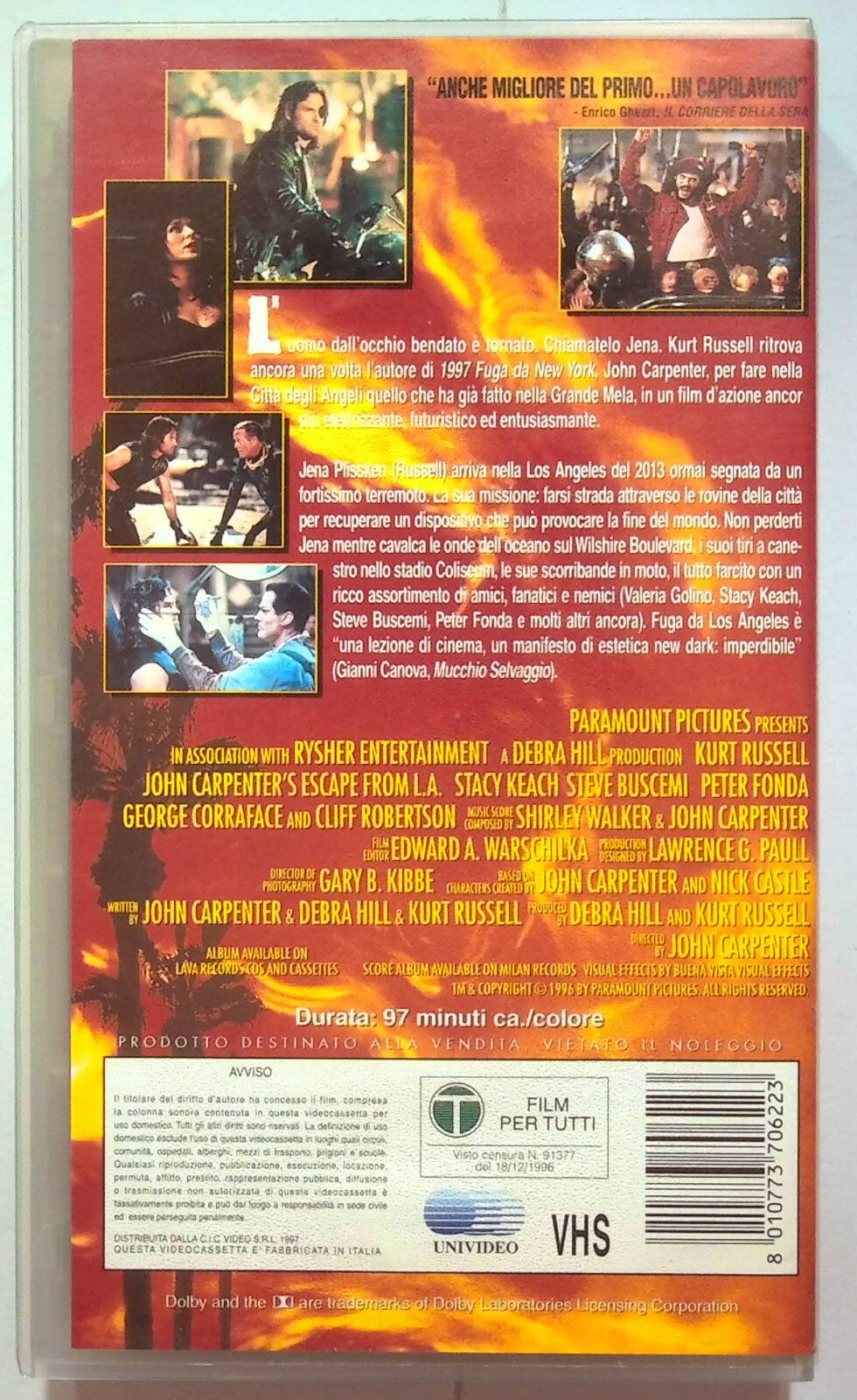 EBOND Fuga Da Los Angeles VHS VH001223