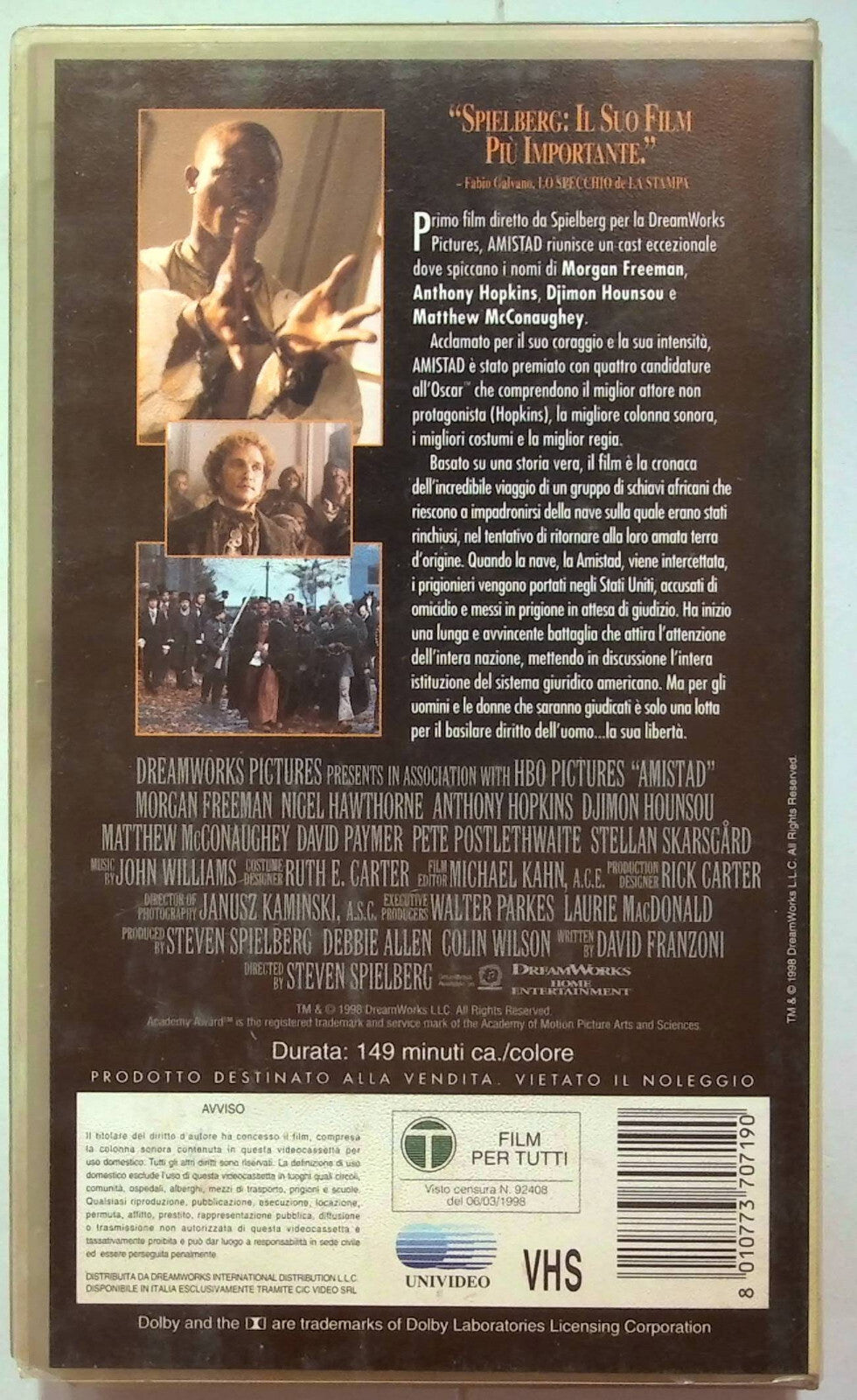 EBOND Amistad VHS VH001227