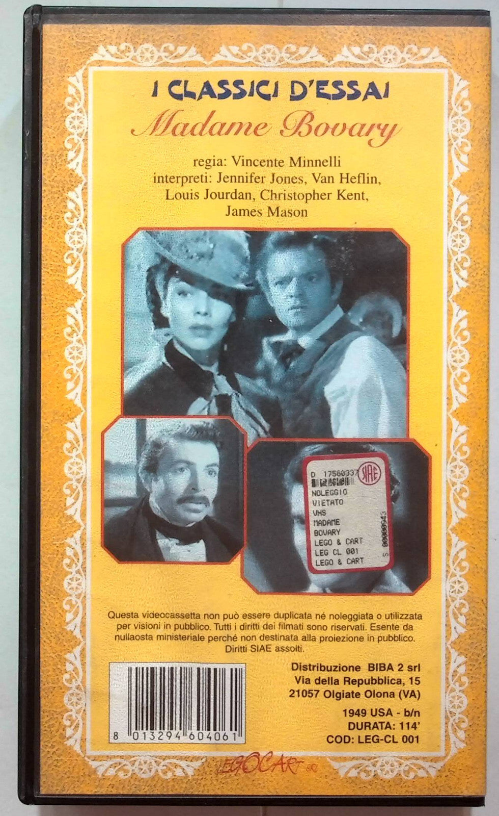 EBOND Madame Bovary VHS VH001260