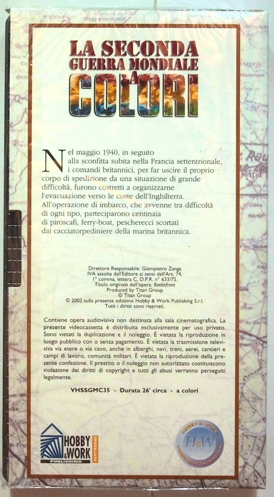 EBOND La Seconda Guerra Mondiale L'epopea Di Dunkerque Editoriale VHS VH001277