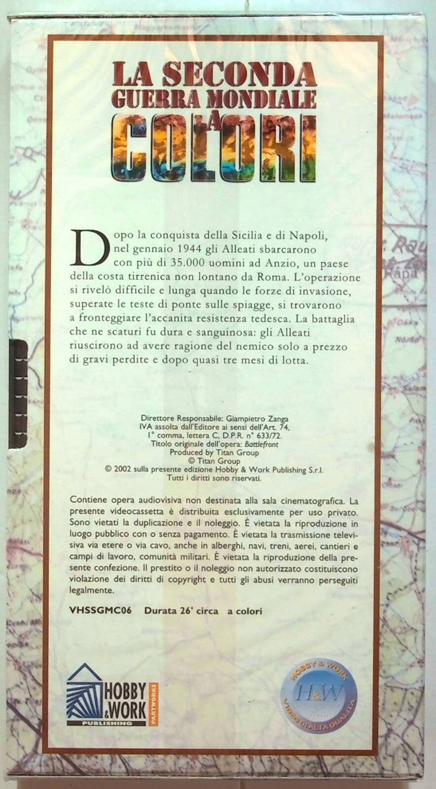 EBOND La Seconda Guerra Mondiale Anzio:la Strada Per Roma Editorialevhs VH001278