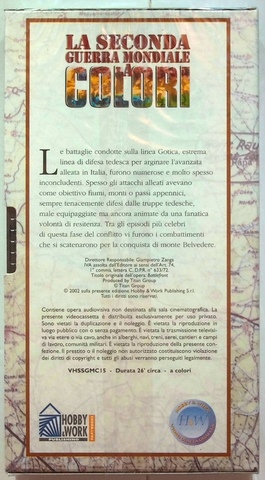 EBOND La Seconda Guerra Mondiale Monte Belvedere Editoriale VHS VH001280
