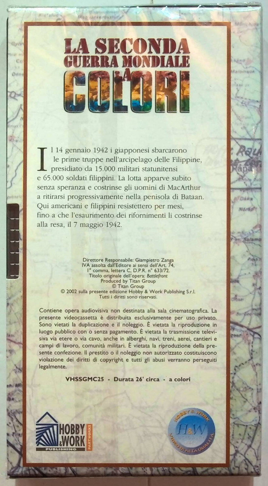 EBOND La Seconda Guerra Mondiale La Caduta Delle Filippine Edit. VHS VH001281
