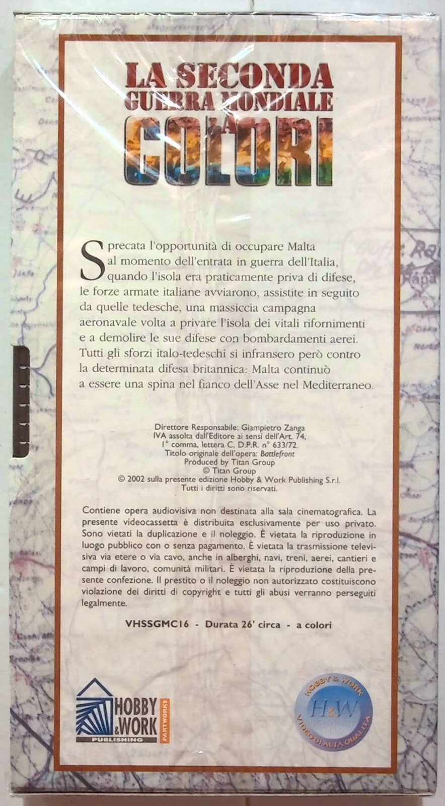 EBOND La Seconda Guerra Mondiale Obiettivo Malta Editoriale VHS VH001309
