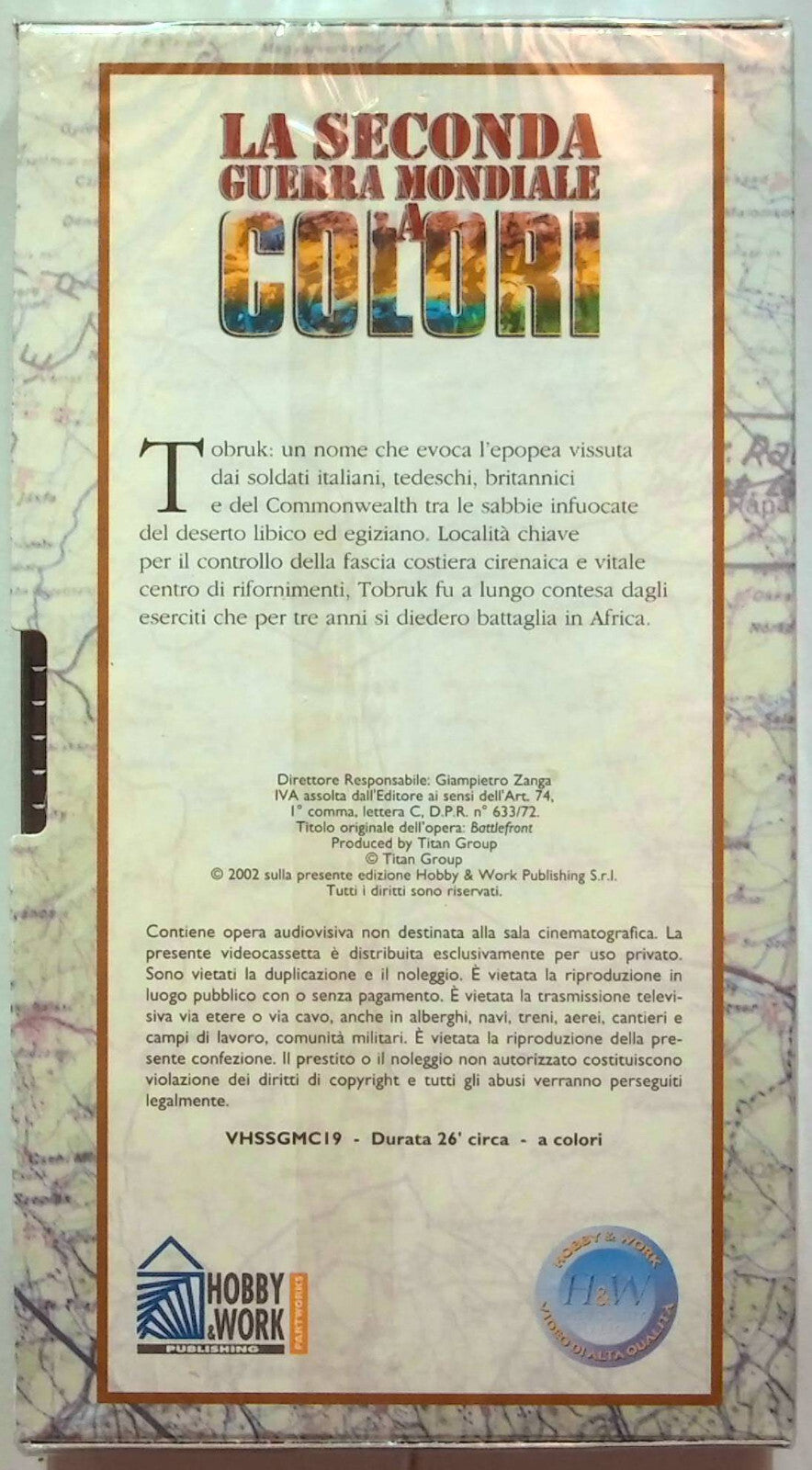 EBOND La Seconda Guerra Mondiale Tobruk Inferno Tra Le Dune Edit. VHS VH001317