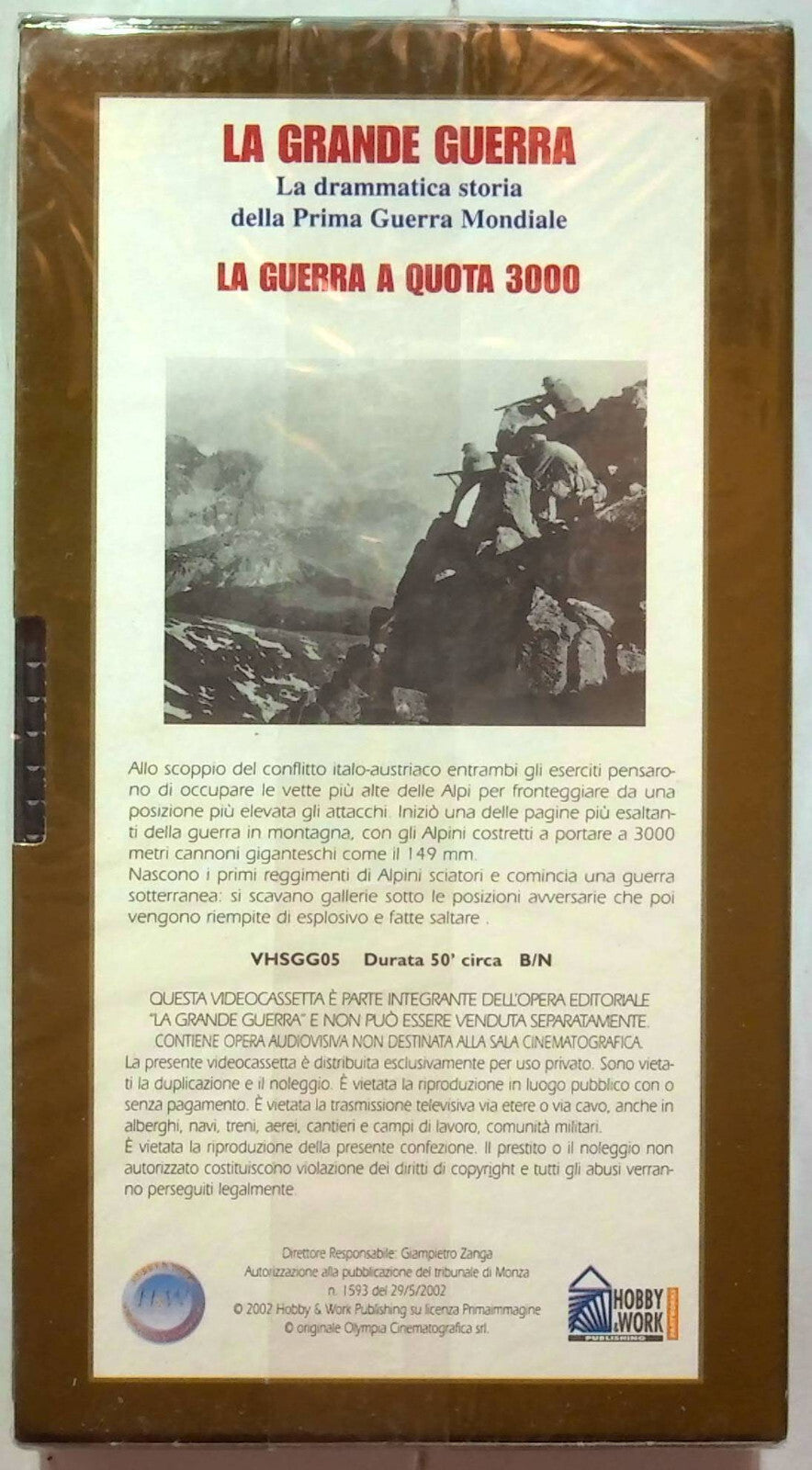 EBOND La Grande Guerra - La Guerra A Quota 3000 Editoriale VHS VH001326