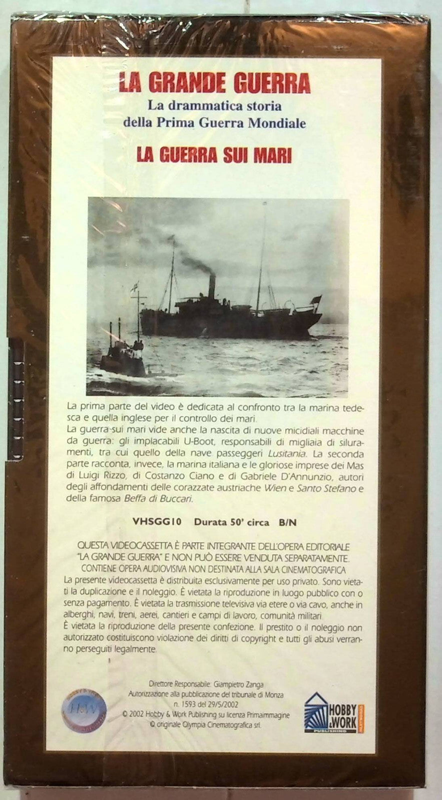 EBOND La Grande Guerra - La Guerra Sui Mari Editoriale VHS VH001327