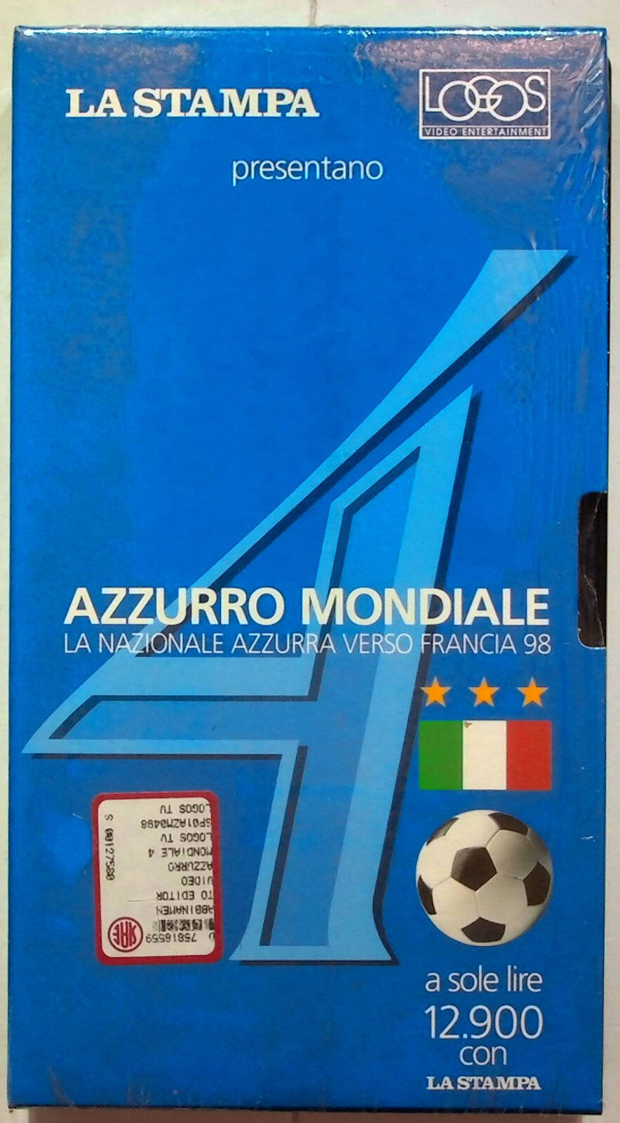 EBOND La Nazionale Azzurra Verso Francia 98 Volume 4 Editoriale VHS VH001385