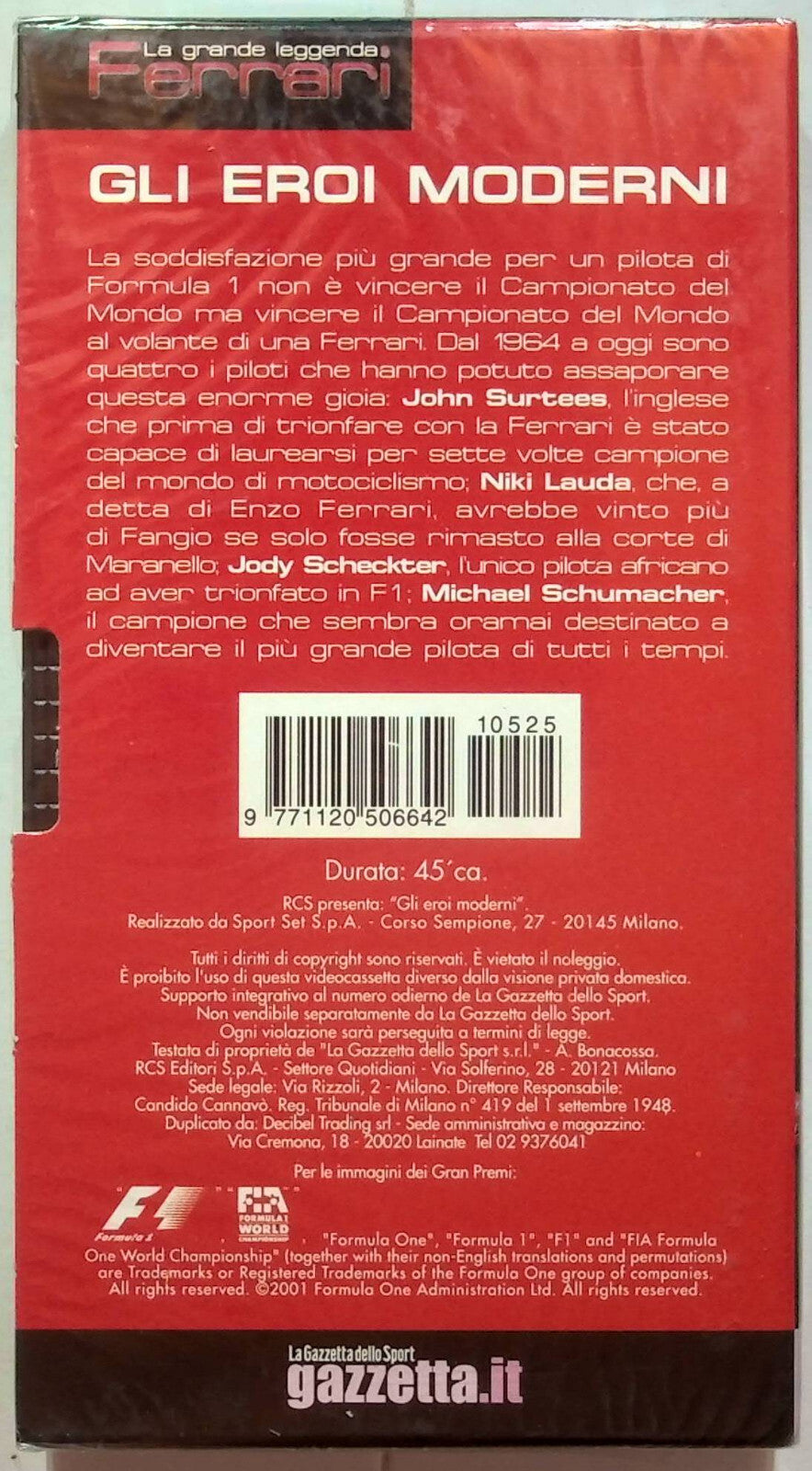 EBOND La Leggenda Della Grande Ferrari Volume 4 Editoriale VHS VH001388