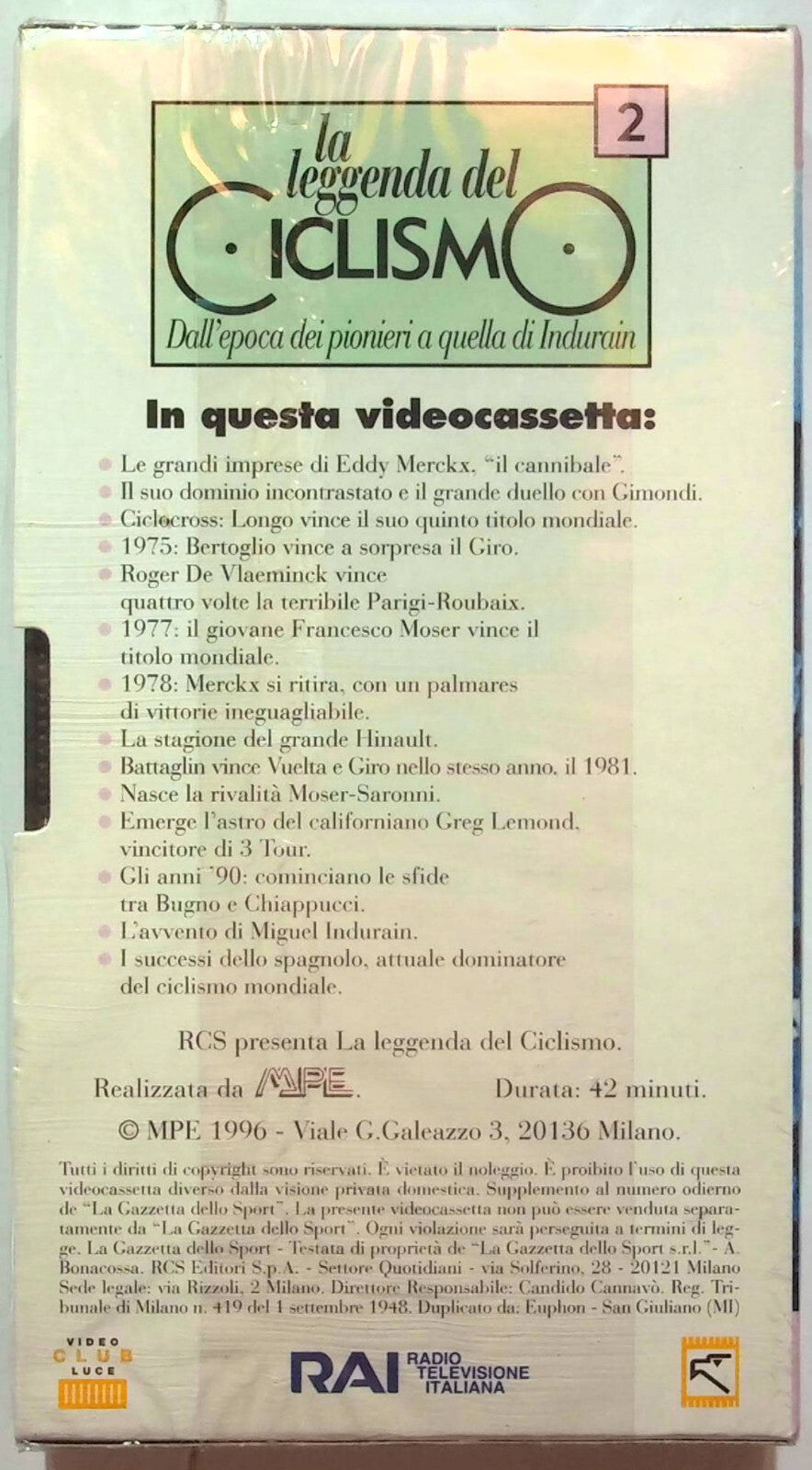 EBOND La Leggenda Del Ciclismo Volume 2 Editorialevhs VH001441